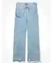 Jean Super Mujer Wide Leg Azul Talla 6 Regular American Eagle