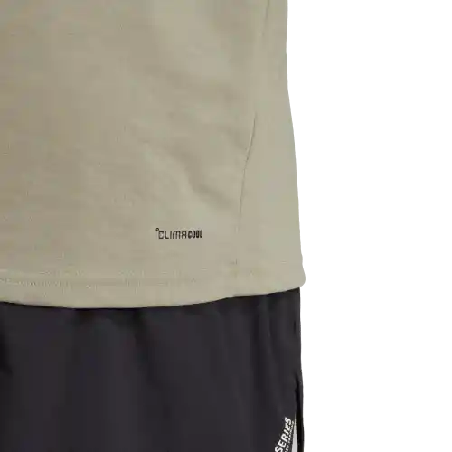 Adidas Camiseta Logo Manga Corta Entrenamiento Hombre Gris T XL