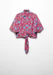 Camisa Plum Rojo Talla S Mujer Mango