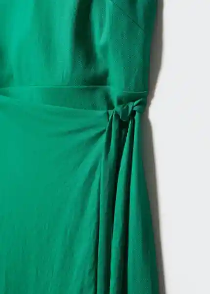 Vestido Lari Verde Talla L Mujer Mango