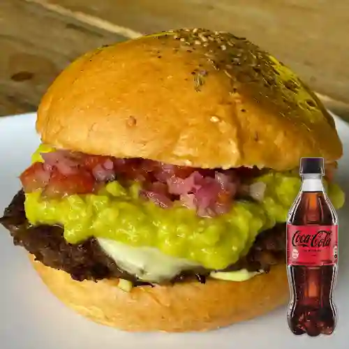 Combo Hamburguesa Picoguacamole +Cocacola S/az 600ML