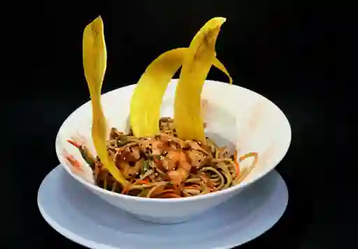 Pasta Al Wok Camarón