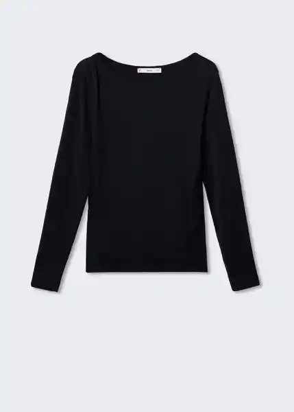 Camiseta Carlina Negro Talla XS Mujer Mango