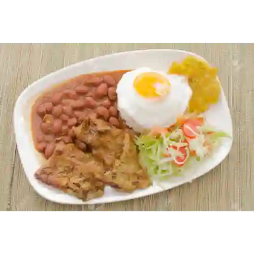 Bandeja Casera con Carne de Res
