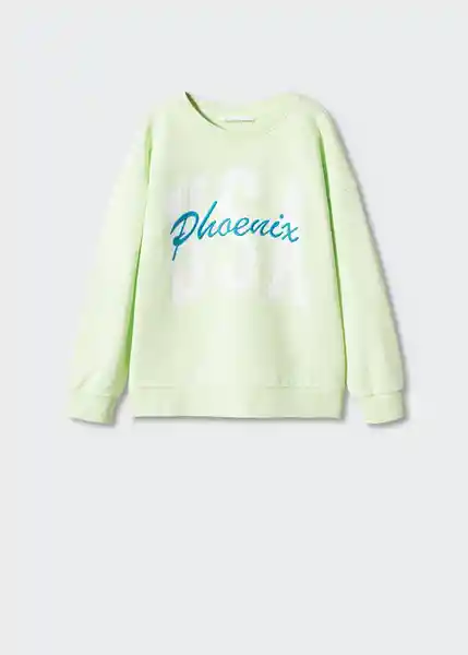 Buzo Sudadera Phoenix Menta Talla 10 Niñas Mango