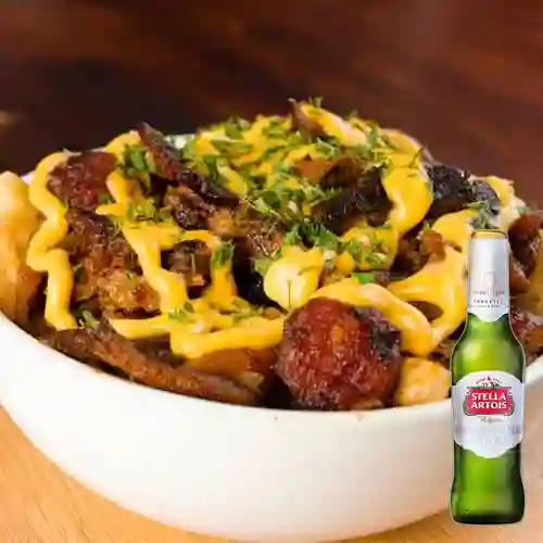 Combo Papa Burger Pork + Stella Artois Bot. 330ml