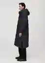 Abrigo Anorak Turino Antracita Talla L Hombre Mango
