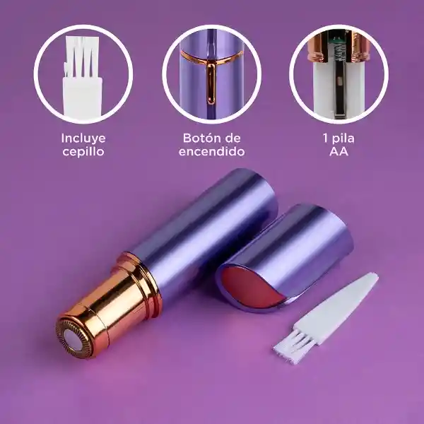 Depiladora Facial Portátil Modelo Bbkh03 Morado Miniso