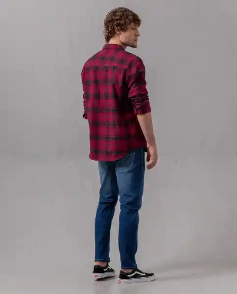 Camisa Hombre Rojo Malbec Ultraoscuro Talla L 75486 Rifle