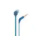 Jbl Audífonos Manos Libres T110 In-Ear Cable 3.5Mm Azul