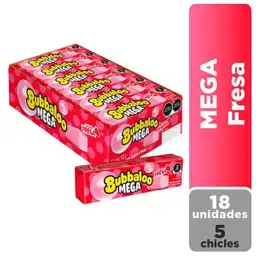 Bubbaloo Chicle Fresa Mega