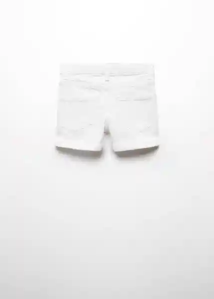 Short Chip Blanco Talla 10 Niñas Mango