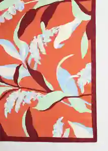 Pañuelo Bambú Terracota Talla 99 Mujer Mango