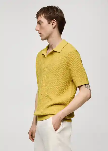 Camiseta Polo Nomad Lima Talla L Hombre Mango