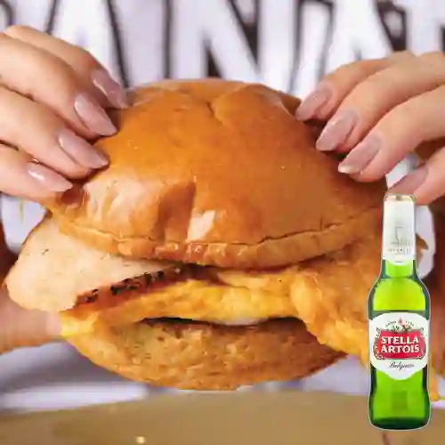 Combo Sanduche de Huevo + Stella Artois 350 ml