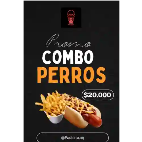 2 Perros Calientes + Porción de Papa200g