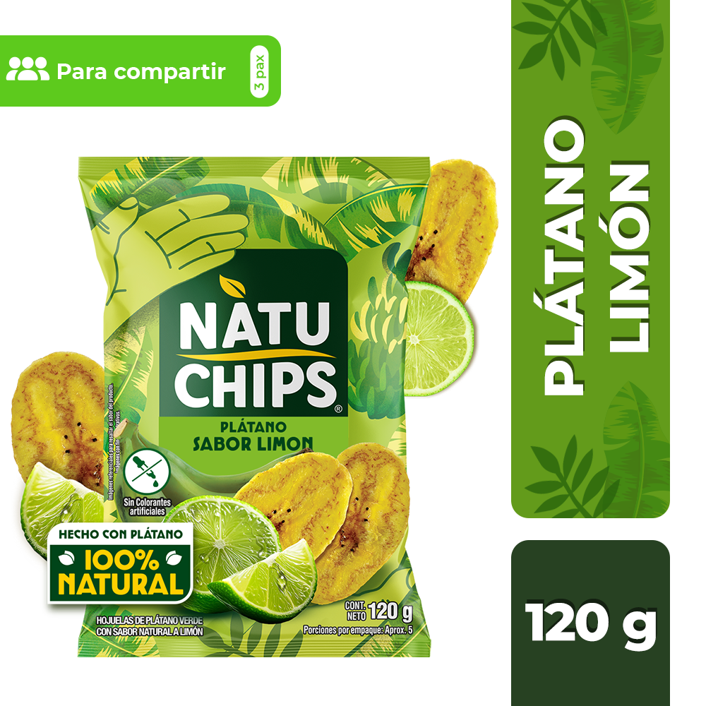 Natuchips Snack Limón 120 g