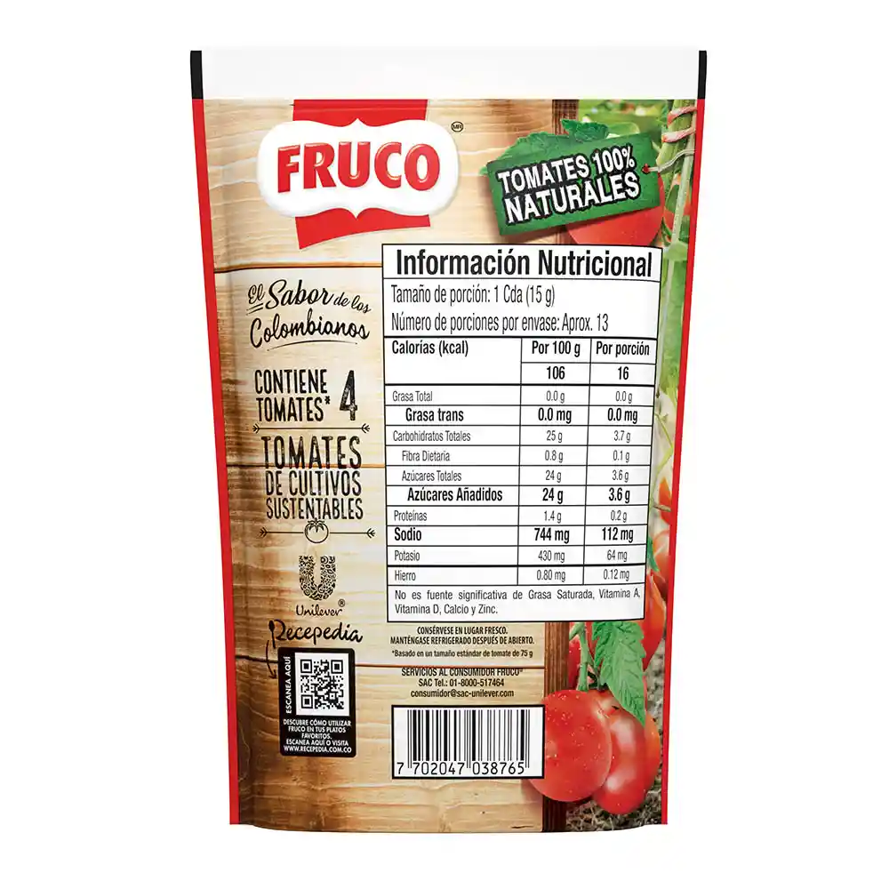 Salsa de Tomate Fruco doypack 190G