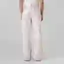 Pantalón Tiro Alto Bota Recta Rosado Talla 10 - 721301