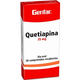 Genfar Quetiapina Antipsicótico (25 mg) Comprimidos Recubiertos