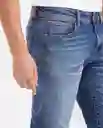 Jean Slim Fit- Famous Azul Francés Medio Talla 30/32 Chevignon