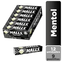 Halls Caramelo Duro Extra Fuerte Sabor a Mentol y Eucalipto