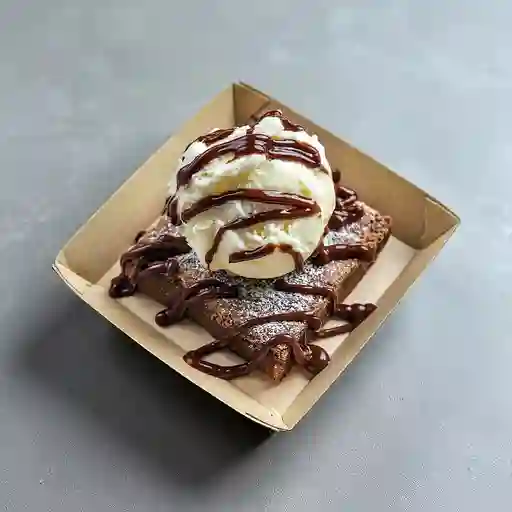 Brownie con Helado
