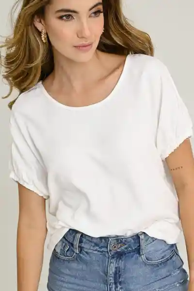 Blusa Magallanes Color Blanco Crudo Talla XL Ragged