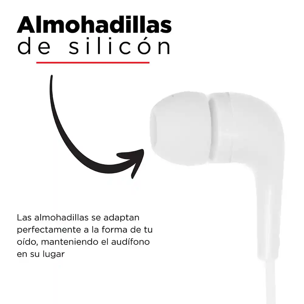 Miniso Audífonos De Cable Mod Blanco