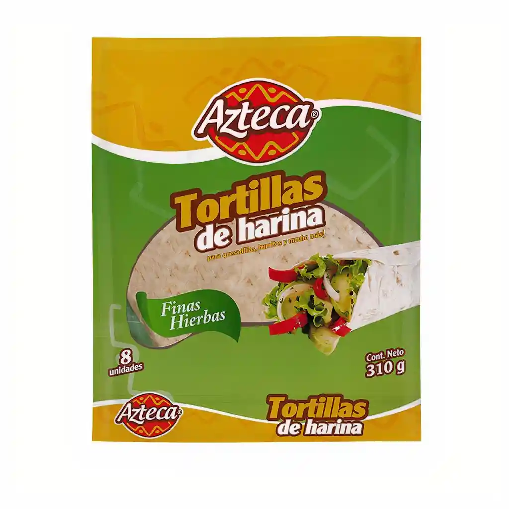 Azteca Tortillas de Harina Finas Hierbas