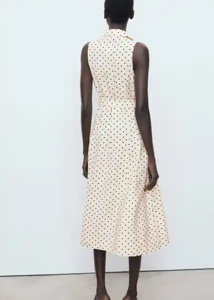 Vestido Show2 Crudo Talla M Mujer Mango