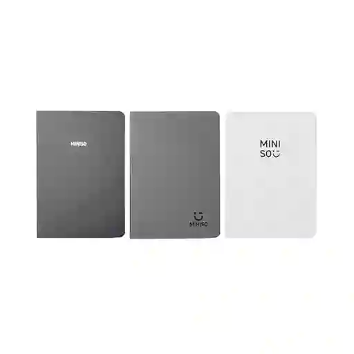 Cuaderno A6 Serie Silver Gray Miniso
