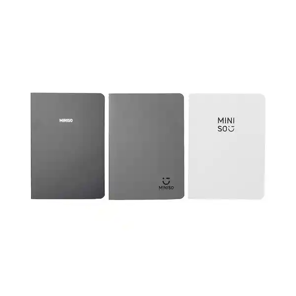 Cuaderno A6 Serie Silver Gray Miniso