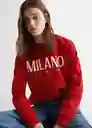 Buzo Sudadera Milano Rojo Talla 22 Niñas Mango