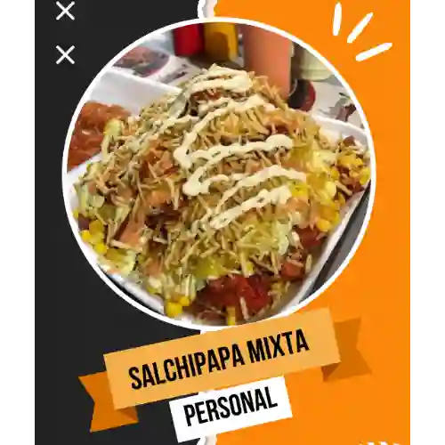 Salchipapa Mixta Personal