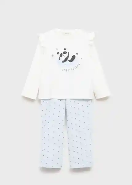 Pack Pijama Pandita Offwhite Talla 70 Niña Mango