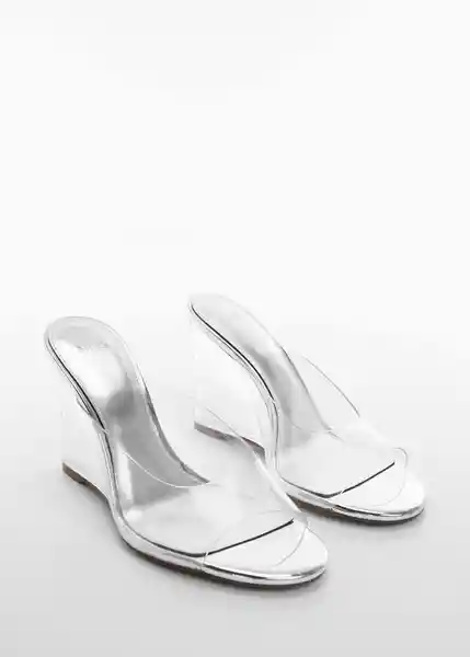 Sandalias Meli Plata Talla 38 Mujer Mango