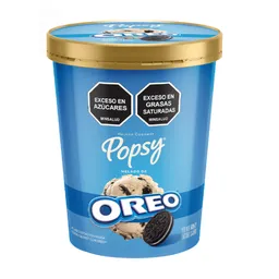 Popsy Helado Cremoso con Trozos de Galleta Oreo