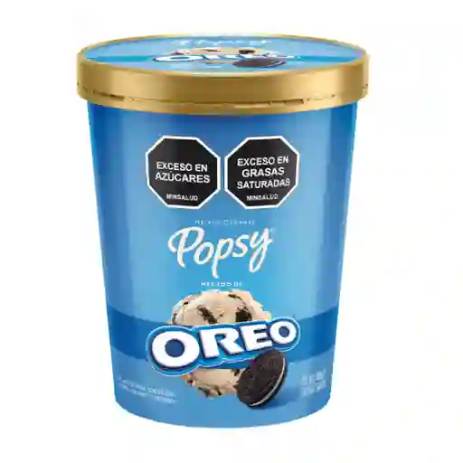 Popsy Helado Cremoso con Trozos de Galleta Oreo