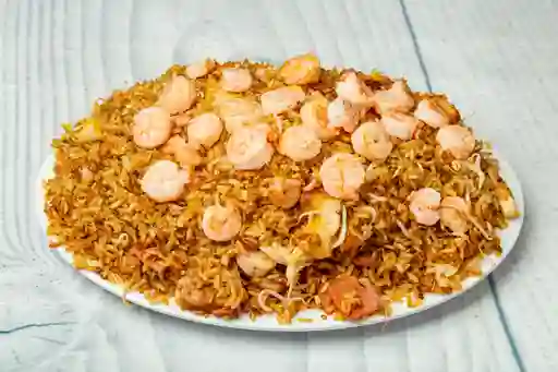 Arroz con Pollo y Camarones