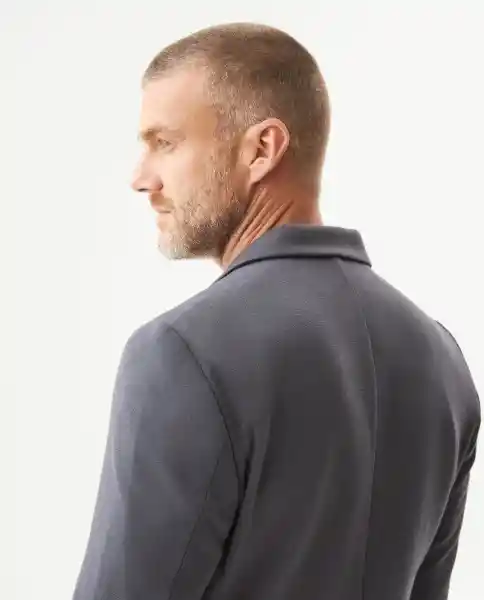 Blazer Continuativo Masculino Gris Fierro Oscuro T L Chevignon