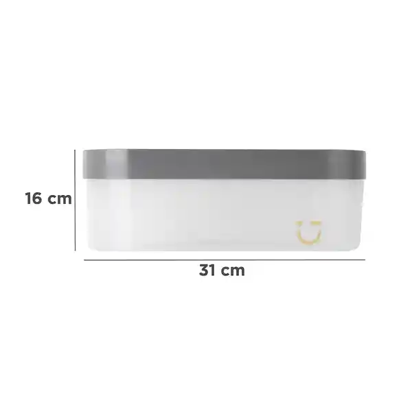 Organizador Serie Silver Gray Gris Oscuro Grande Miniso
