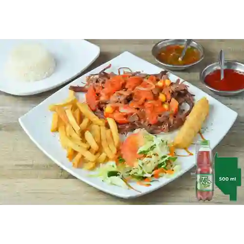 Combo Bandeja Desmechada + Mr Tea Limón 500 ml