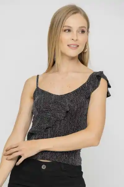 Blusa Marbella Color Negro Talla S Ragged