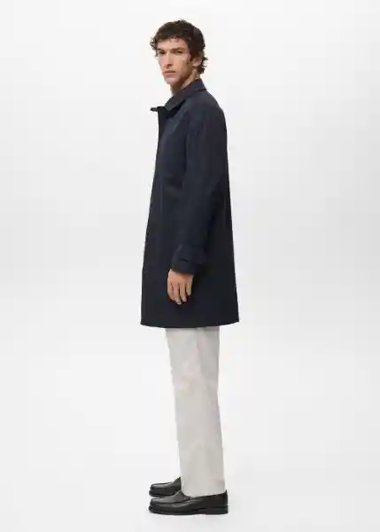 Abrigo Parka Chayton Petróleo Talla S Hombre Mango