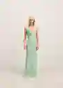 Vestido Firenze Verde Pastel Talla XS Mujer Mango