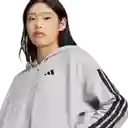Adidas Chaqueta 3S Ft Fz Hd Lifestyle Mujer Gris Talla M