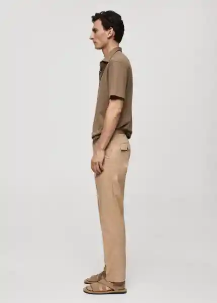 Pantalón Mayol Beige Talla 40 Hombre Mango