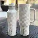 Corkcicle Botella Térmica Sport Canteen Wavy Blanco 20 oz