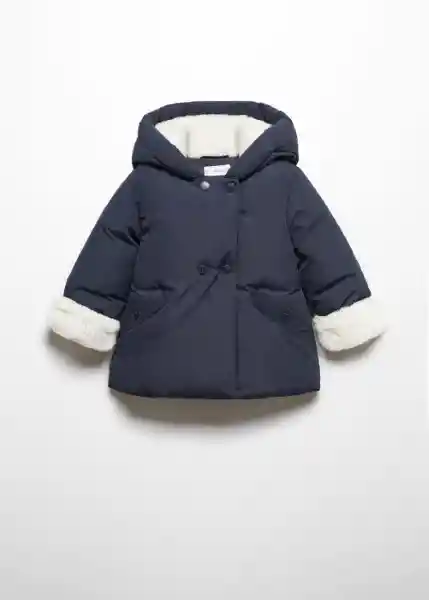 Abrigo Anorak Galo Marino Talla 66 Niña Mango
